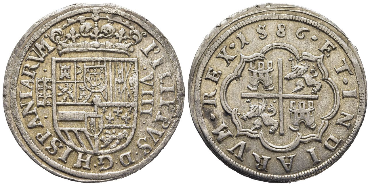 8 reales. Felipe II