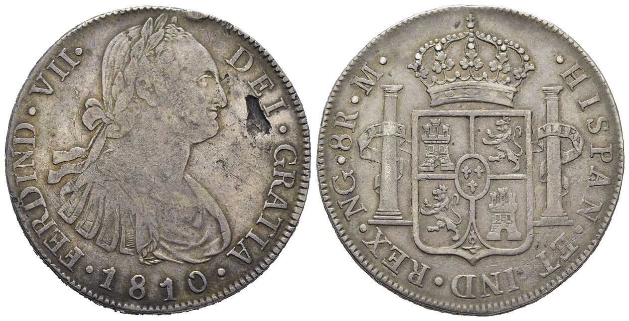 8 reales. Fernando VII