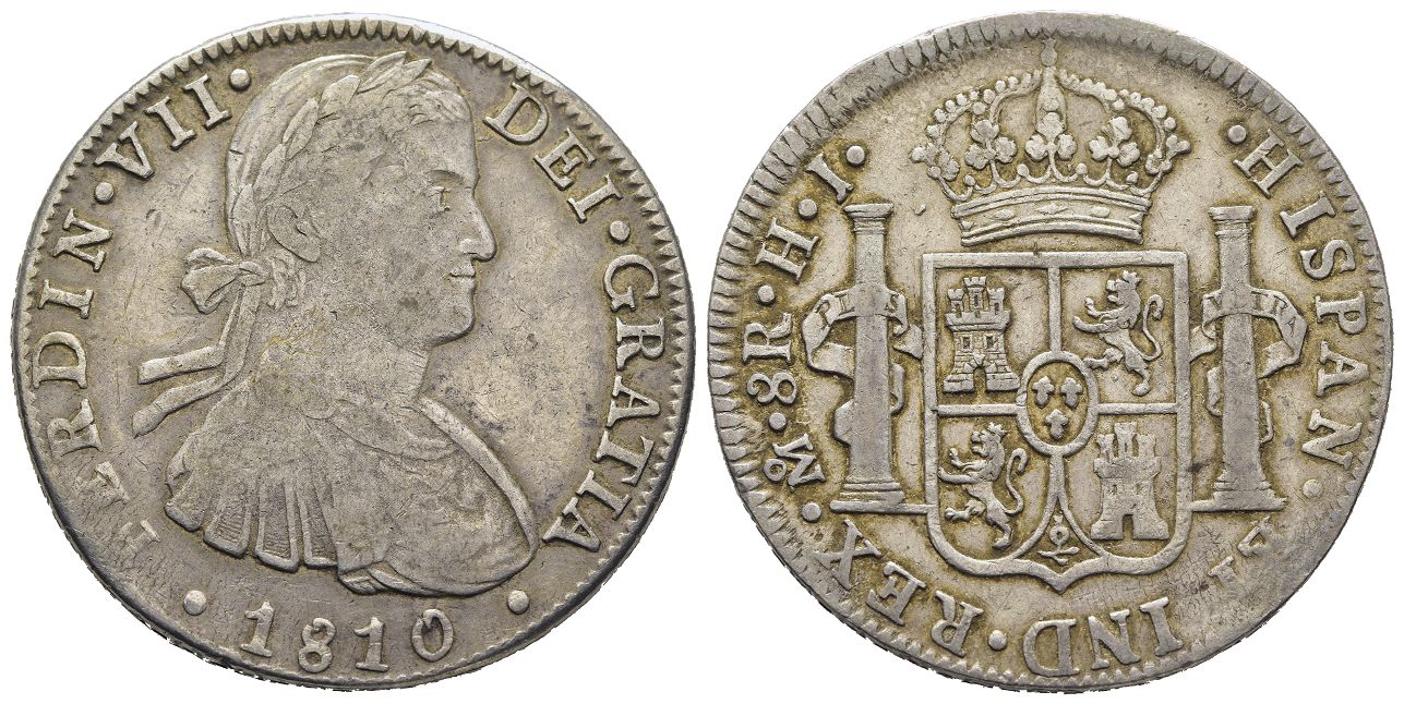 8 reales. Fernando VII