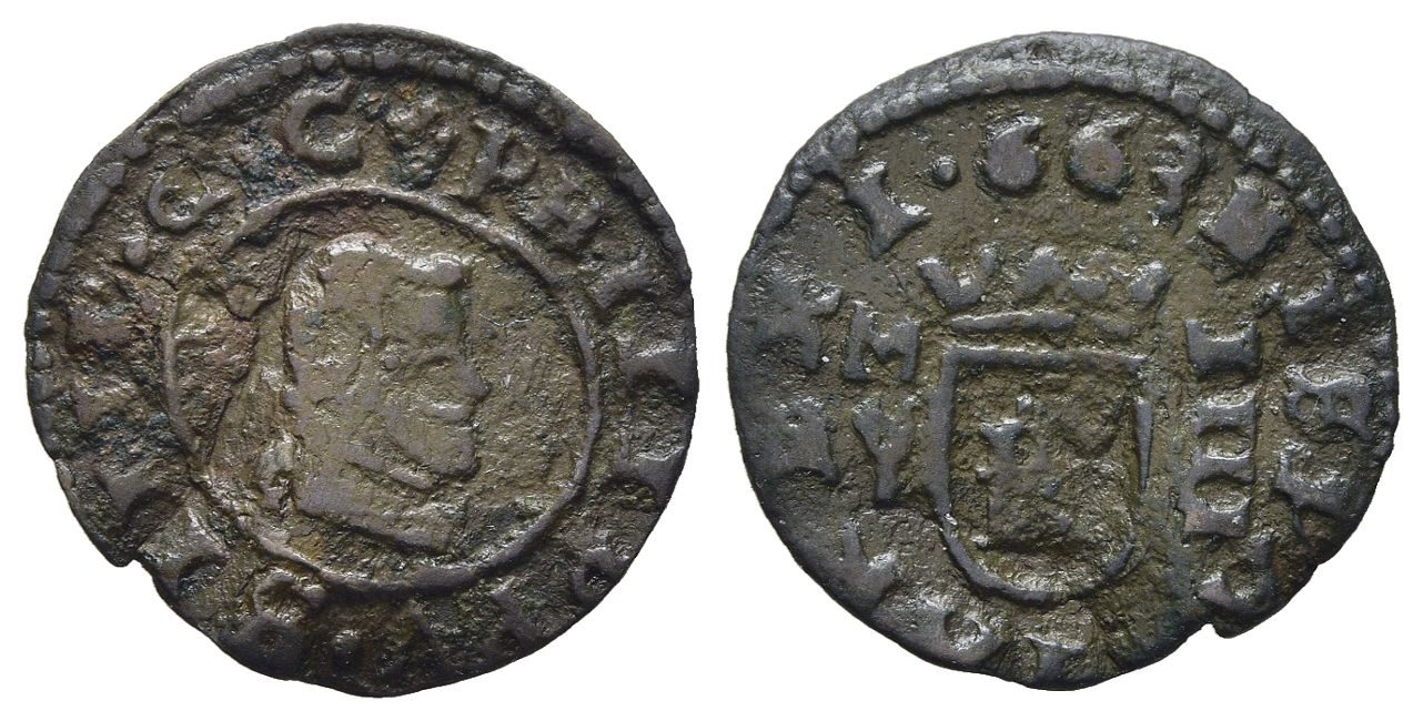 4 maravedís. Felipe IV